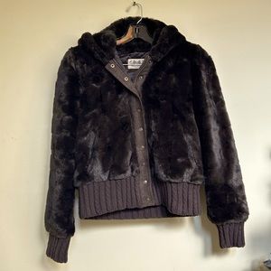 NWT - Juicy Couture - Brunette Faux Fur Jacket - Large